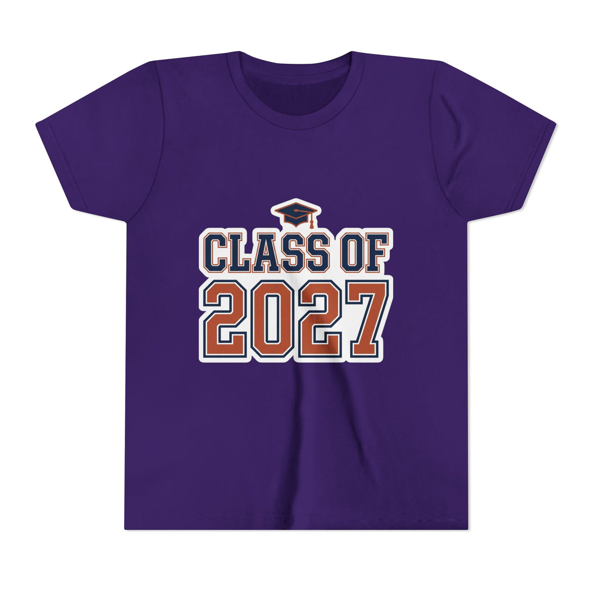 Class of 2027 Graduation Cap Kids Tee