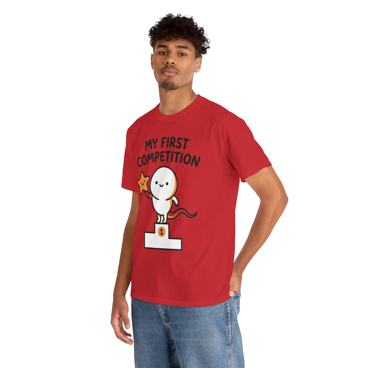 My First Competition Kids T‑Shirt – Cute Champ Podium Design