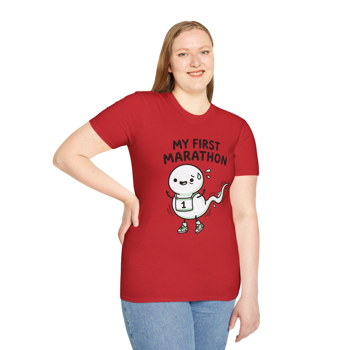 My First Marathon T-Shirt — Cute Beginner Runner Tee