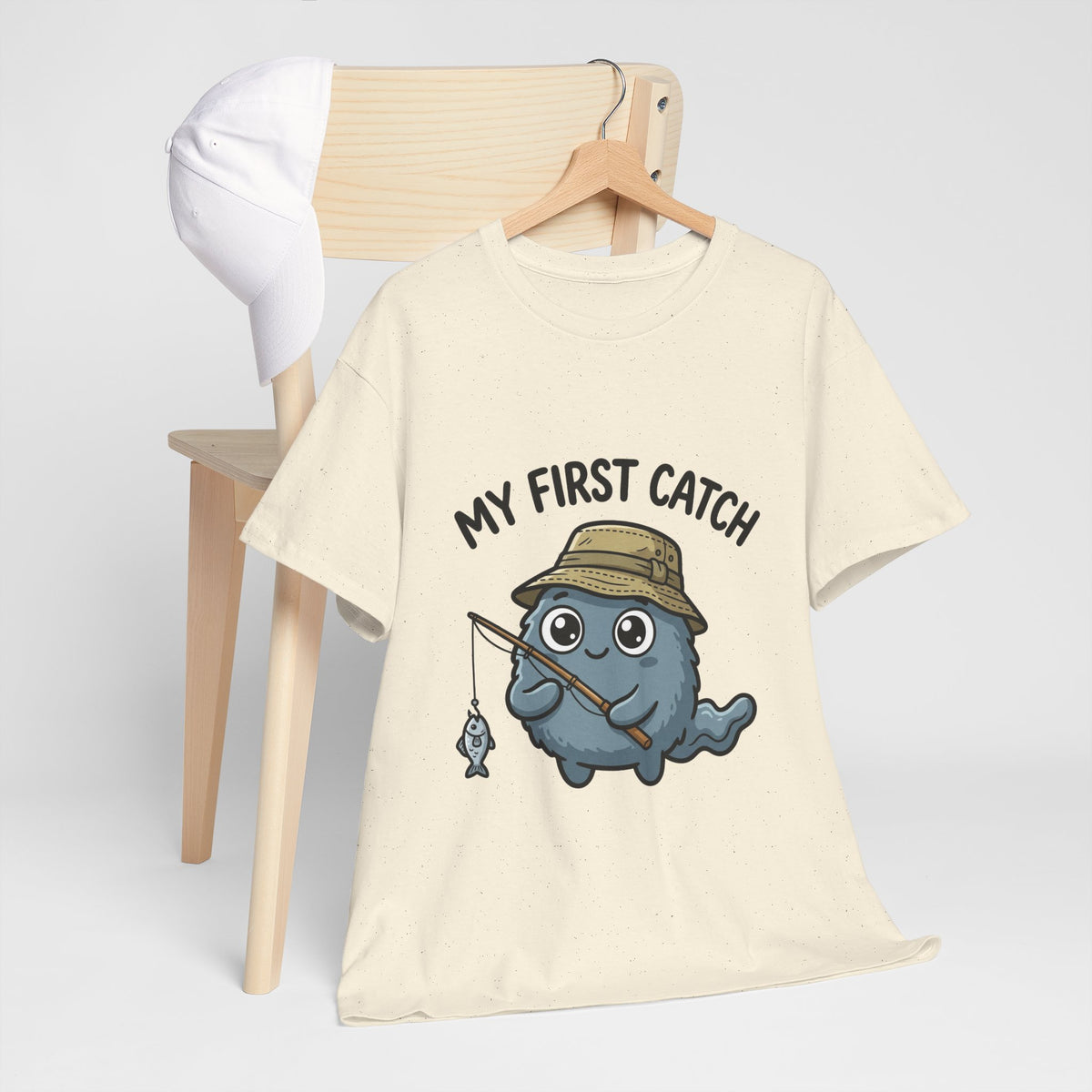 T-Shirt — "My First Catch" Cute Baby Narwhal Fishing Tee