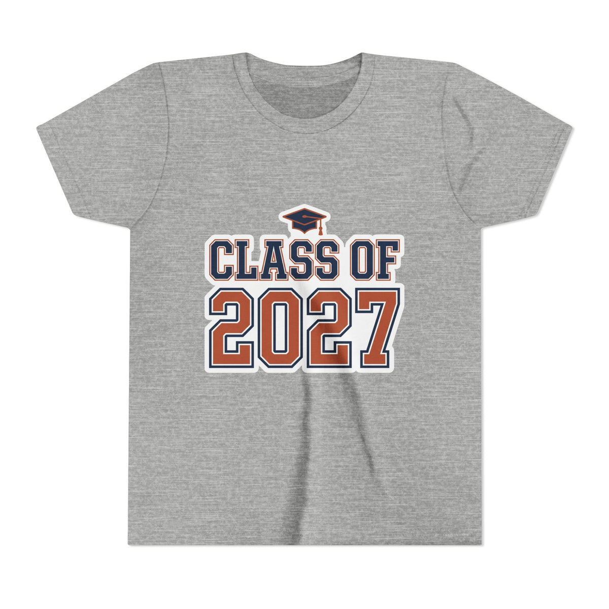 Class of 2027 Graduation Cap Kids Tee