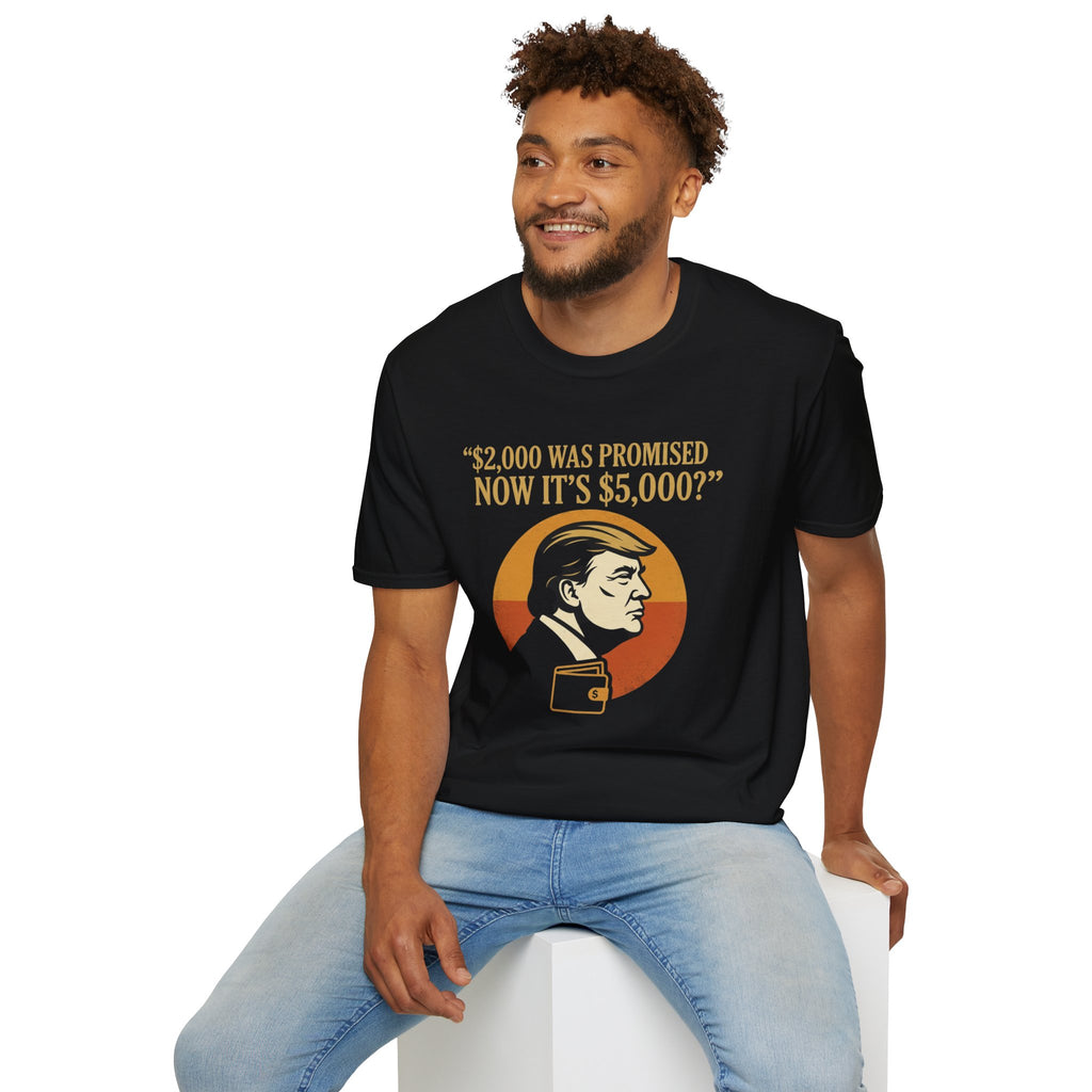 Trump 2,000 to 5,000 Retro Portrait T-Shirt