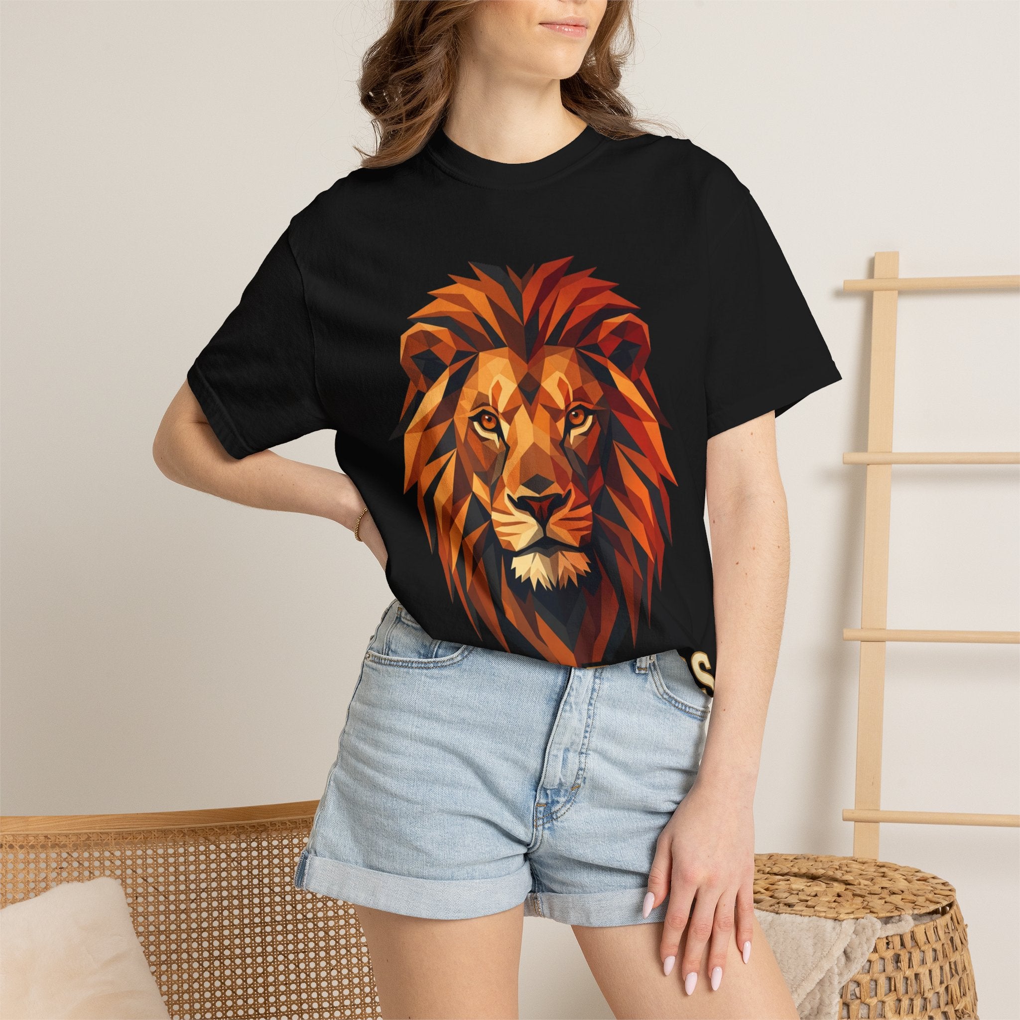 Fearless Lion T-Shirt — Bold Graphic Tee with Lion Head