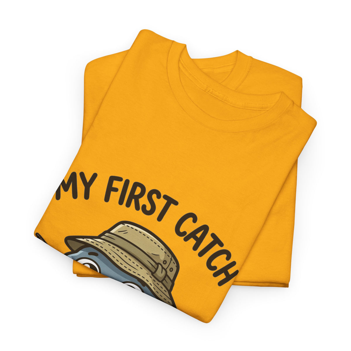 T-Shirt — "My First Catch" Cute Baby Narwhal Fishing Tee