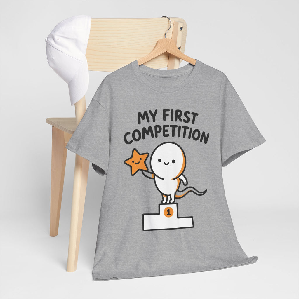 My First Competition Kids T‑Shirt – Cute Champ Podium Design