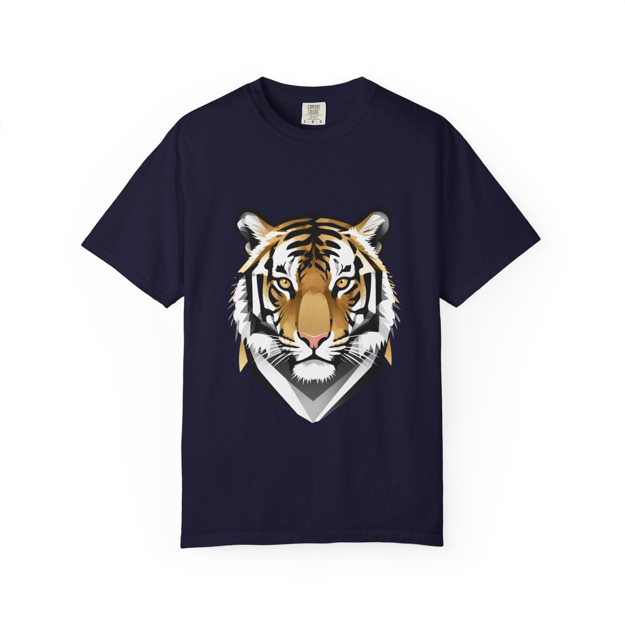 Tiger Head Graphic T-Shirt — Bold Wildlife Tee for Men & Women