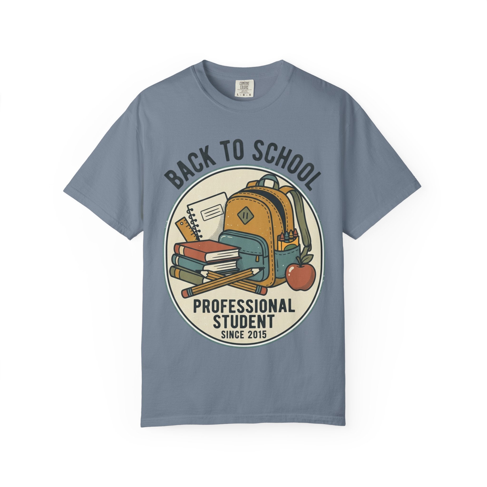 Back to School 'Professional Student' T-Shirt — Backpack & Books Graphic