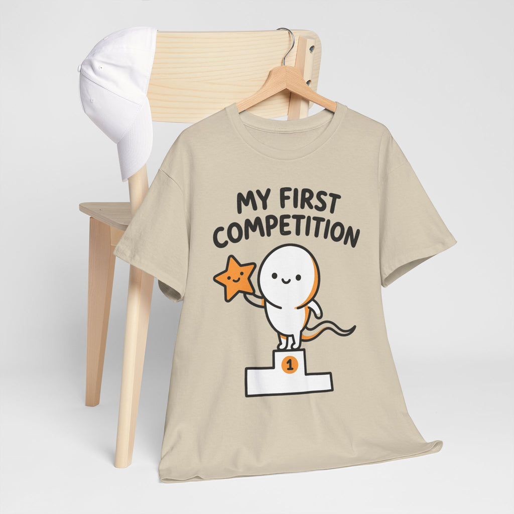 My First Competition Kids T‑Shirt – Cute Champ Podium Design