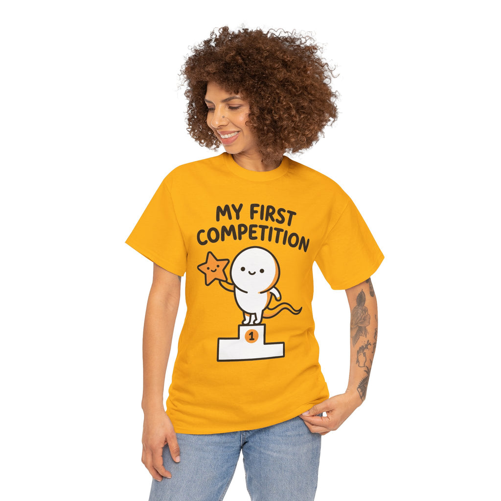 My First Competition Kids T‑Shirt – Cute Champ Podium Design