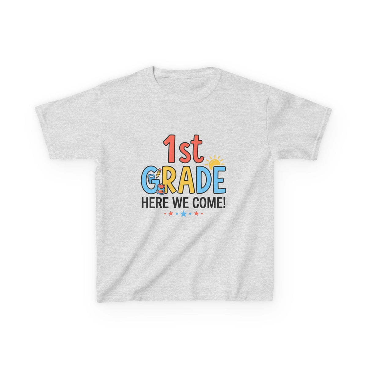 1st Grade Here We Come Kids T-Shirt — Back to School Shirt for Boys & Girls