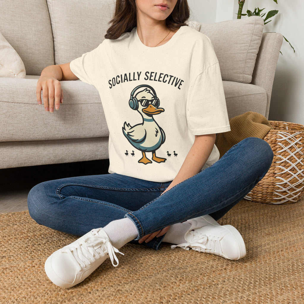 Socially Selective Duck T-Shirt — Funny Introvert Graphic Tee