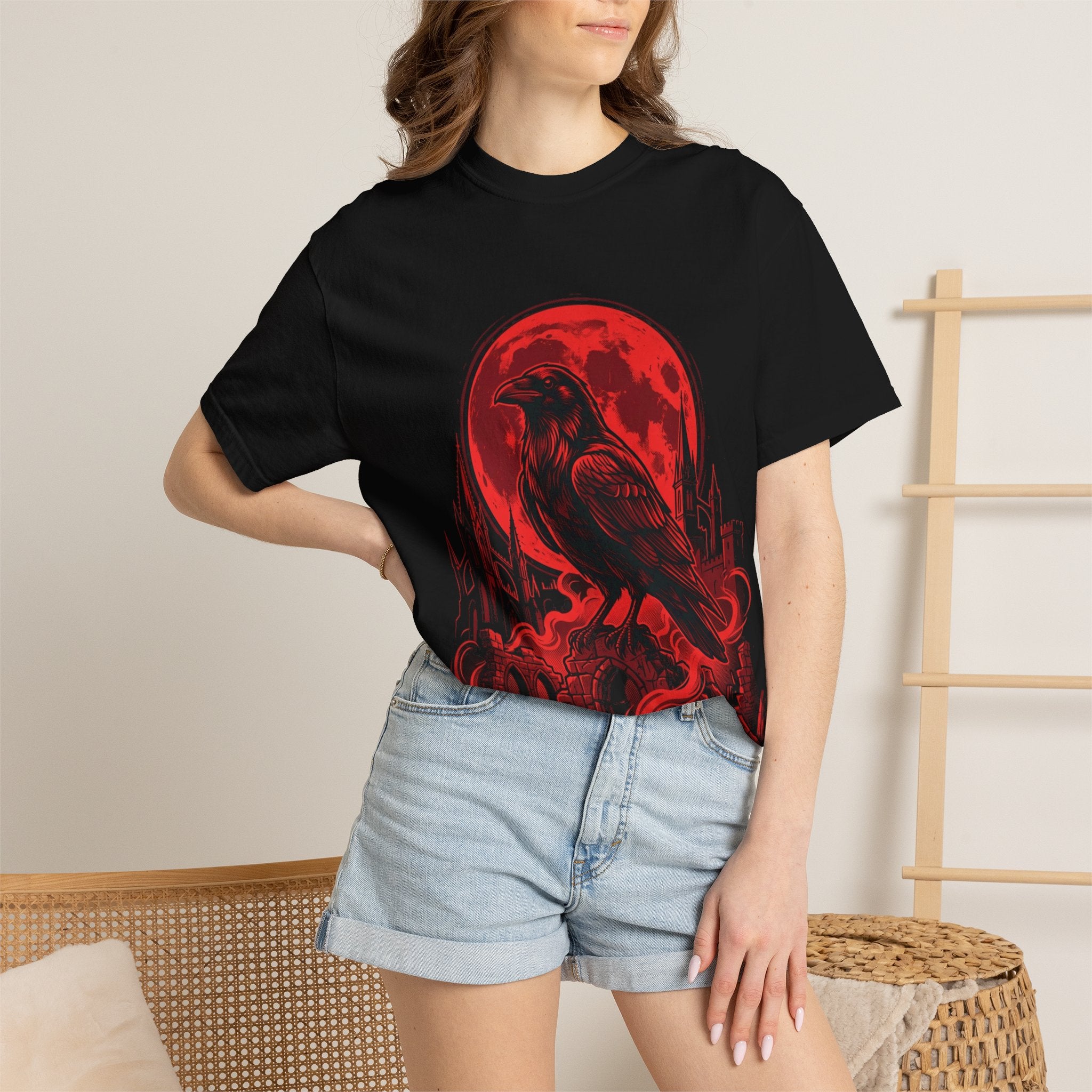Raven Moon Graphic T-Shirt