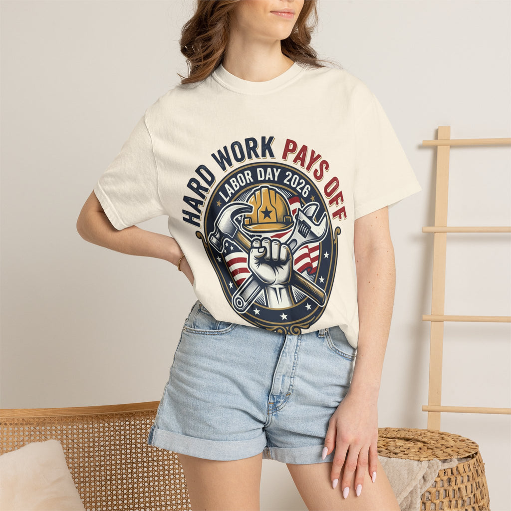 Labor Day 'Hard Work Pays Off' Graphic T-Shirt