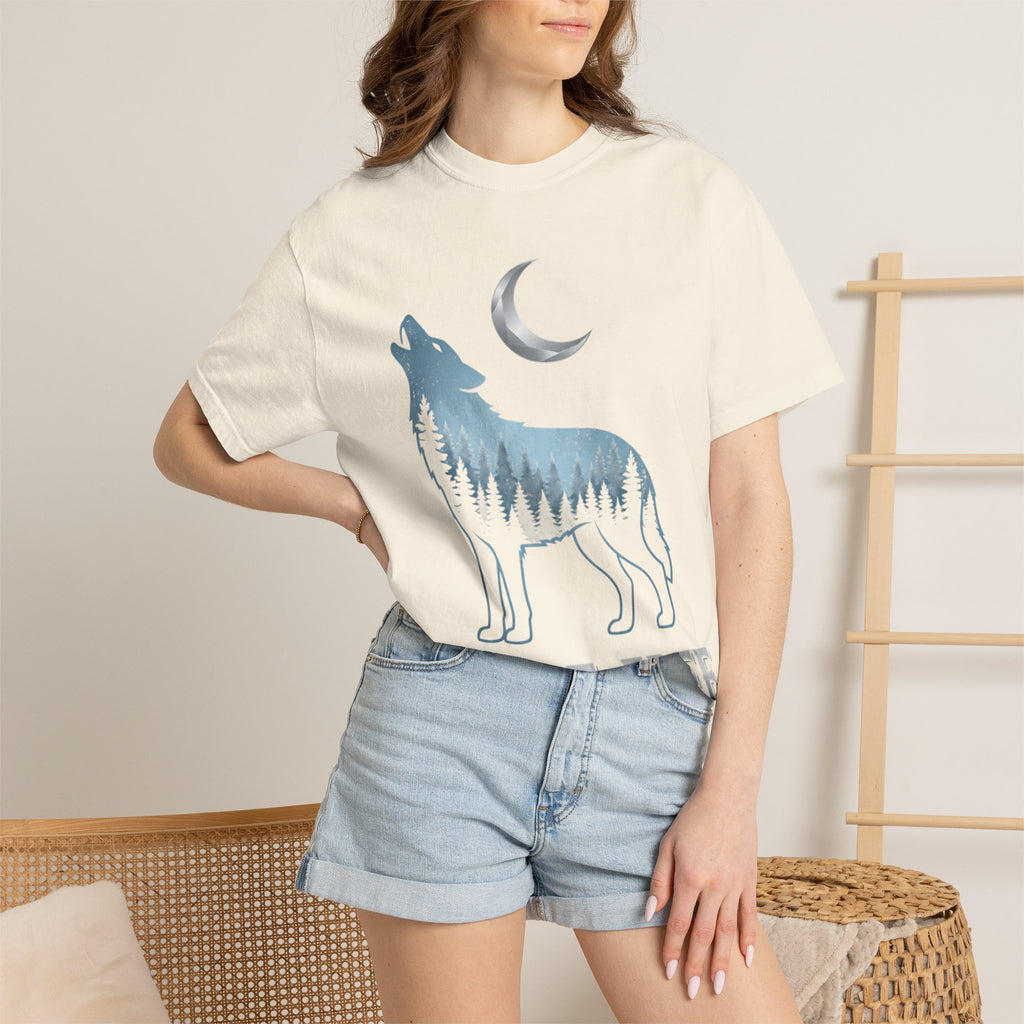 Wild & Free Wolf T-Shirt — Moonlit Woodland Graphic Tee