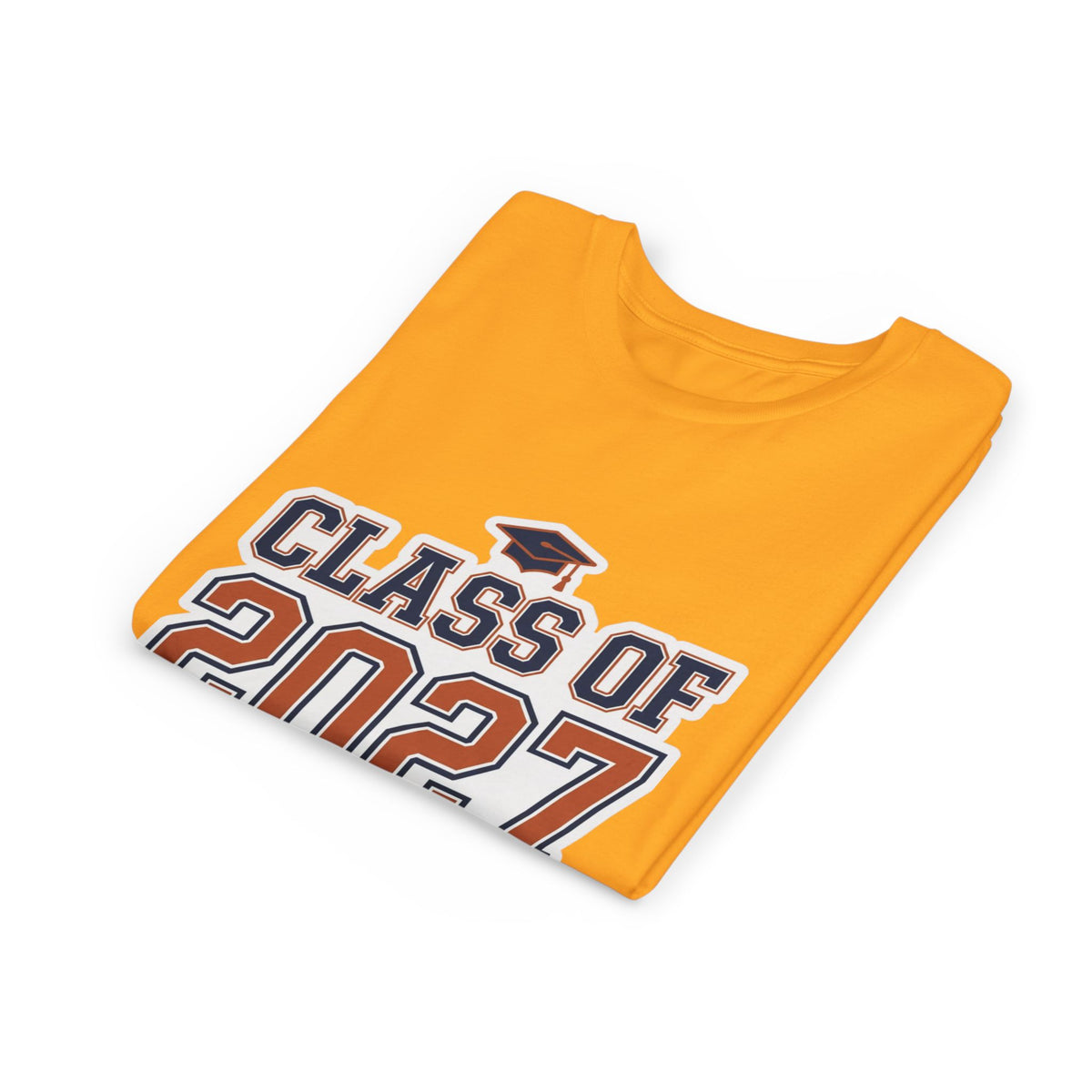 Class of 2027 Graduation Cap Kids Tee