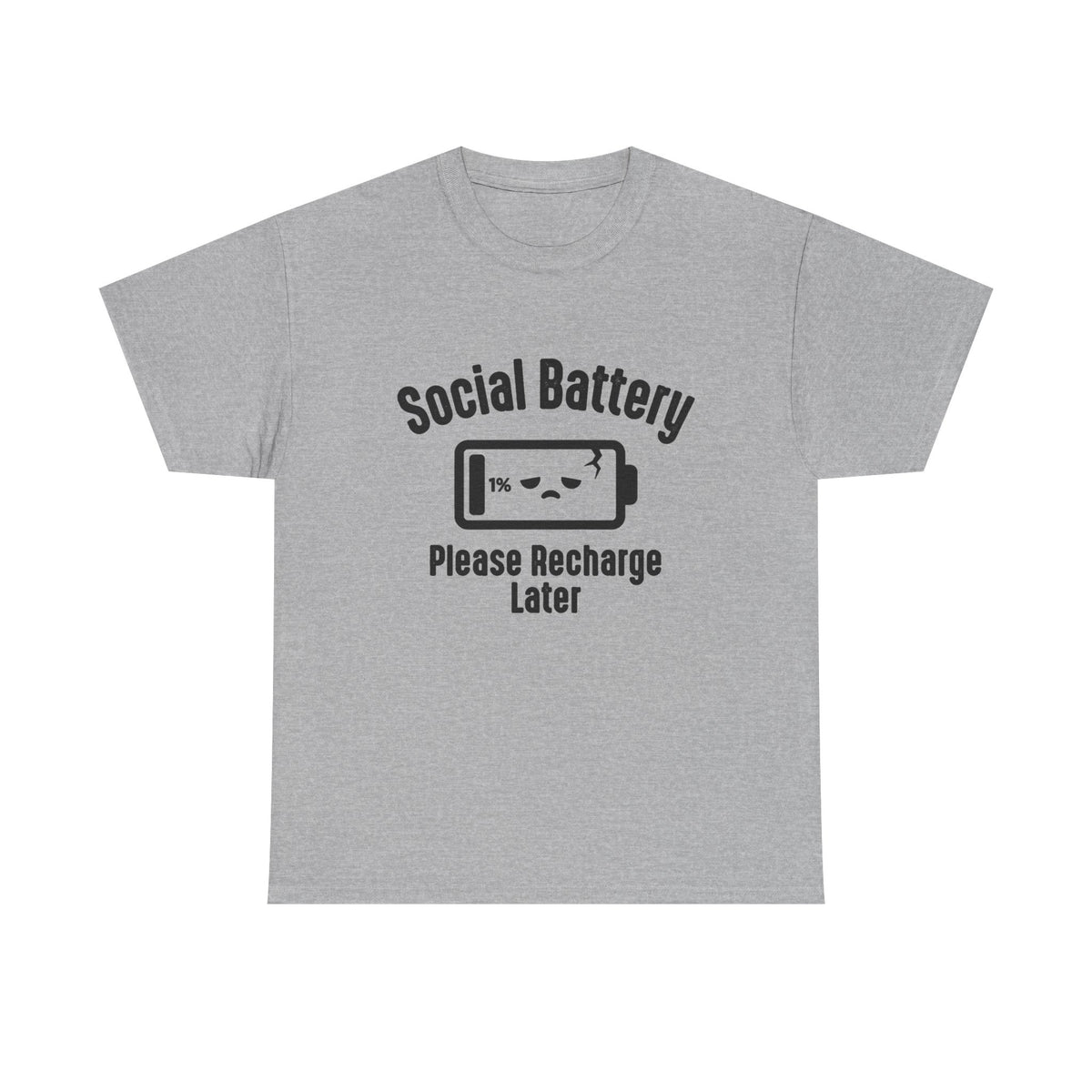 Social Battery Funny Introvert Tee