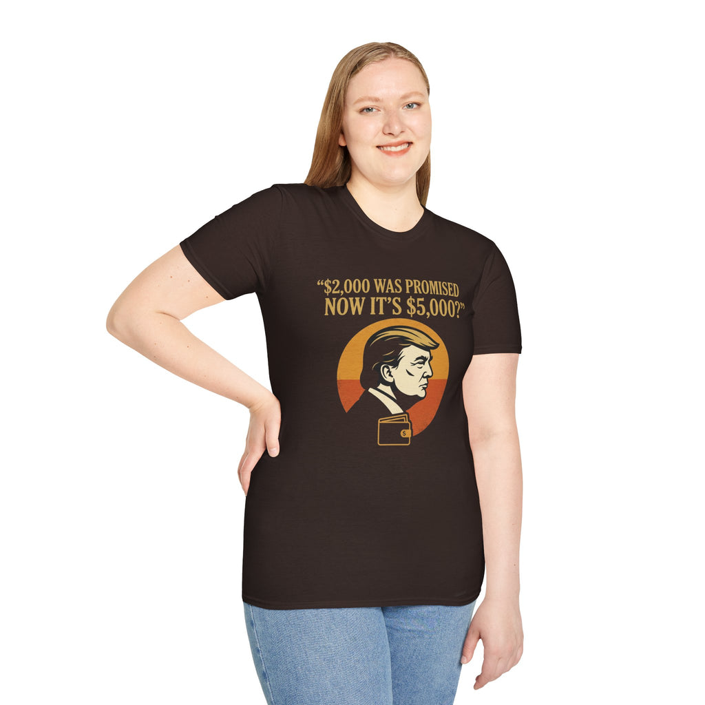 Trump 2,000 to 5,000 Retro Portrait T-Shirt