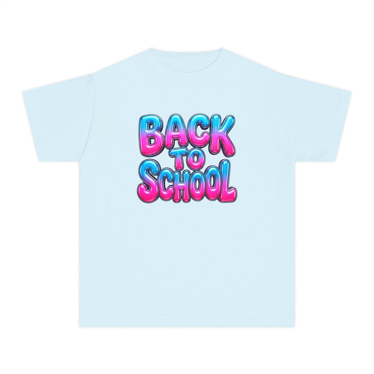 Bubble Letter Back to School Kids Tee