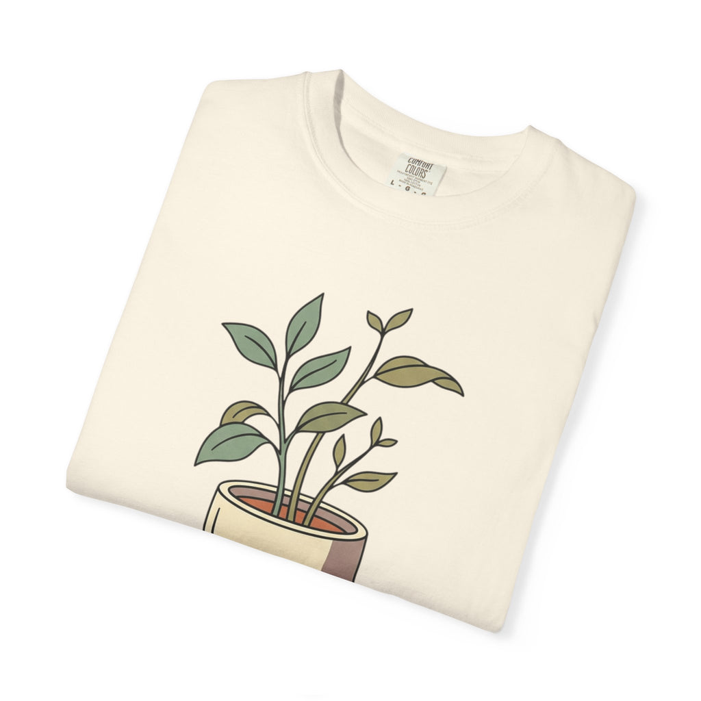 Growing Through It Plant Tee — Self Growth Graphic T-Shirt
