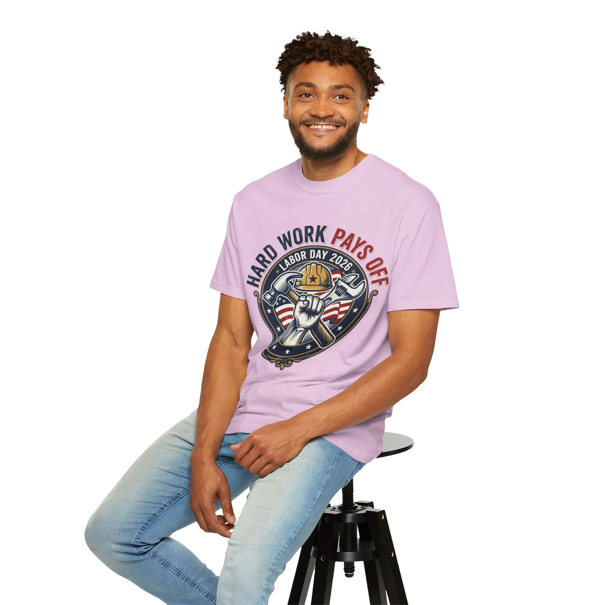 Labor Day 'Hard Work Pays Off' Graphic T-Shirt