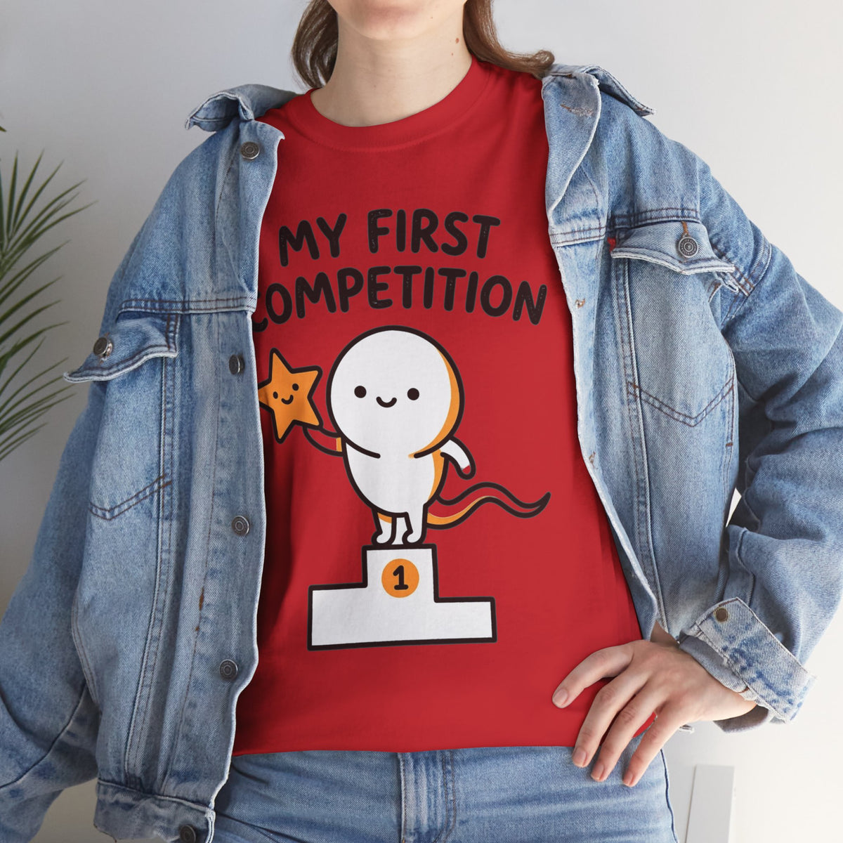 My First Competition Kids T‑Shirt – Cute Champ Podium Design