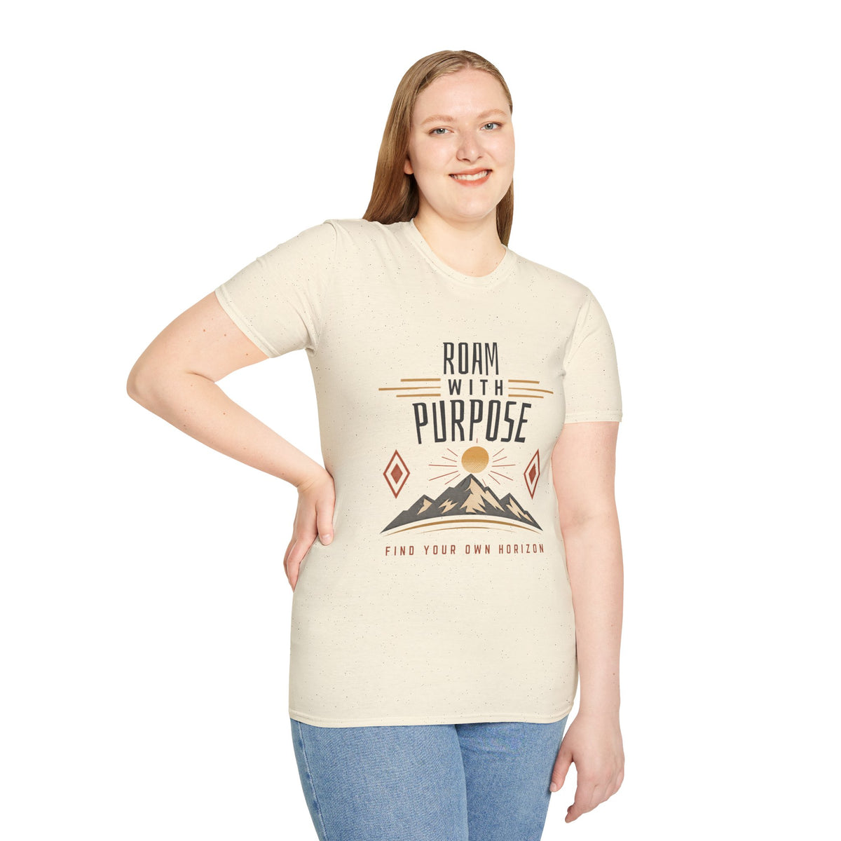 Roam With Purpose T-Shirt — Adventure Mountain Graphic Tee