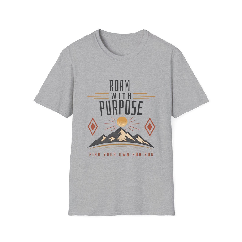 Roam With Purpose T-Shirt — Adventure Mountain Graphic Tee