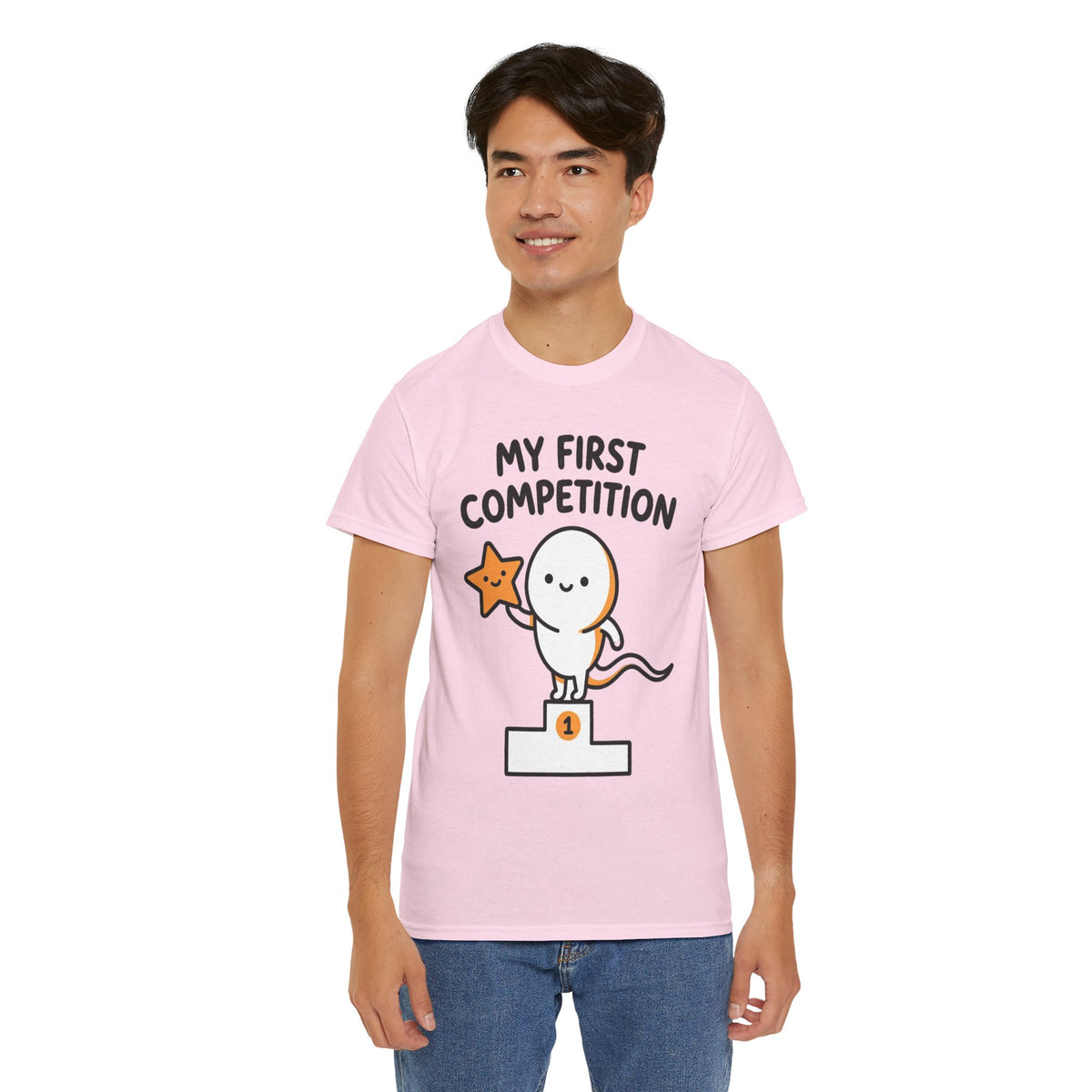 My First Competition Kids T‑Shirt – Cute Champ Podium Design