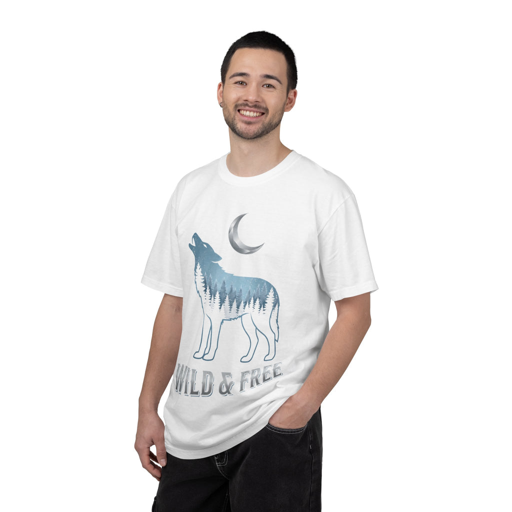 Wild & Free Wolf T-Shirt — Moonlit Woodland Graphic Tee