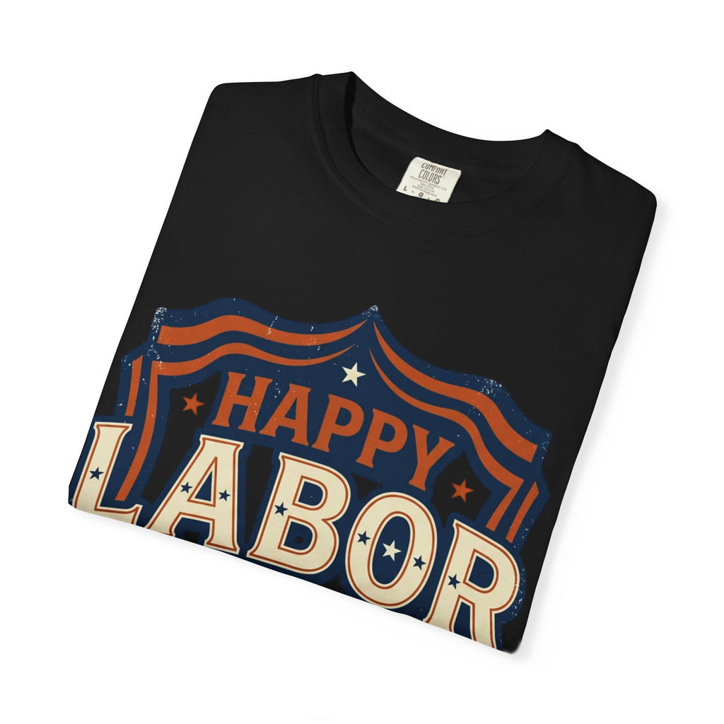 Happy Labor Day 'Celebrate & Honor' Shield Graphic T-Shirt