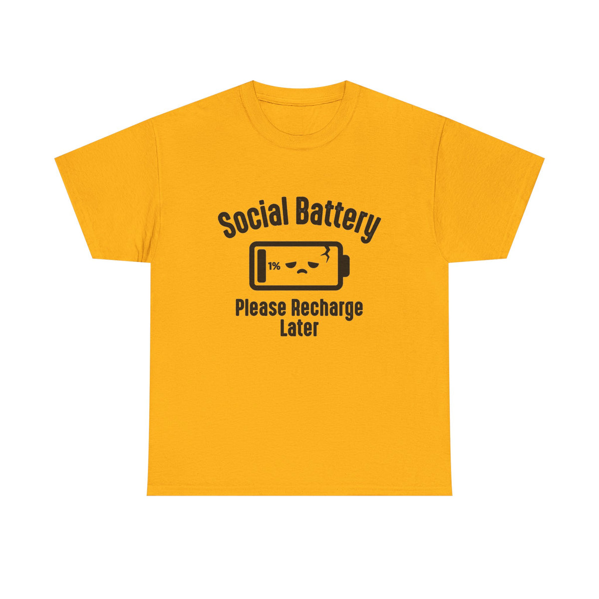 Social Battery Funny Introvert Tee