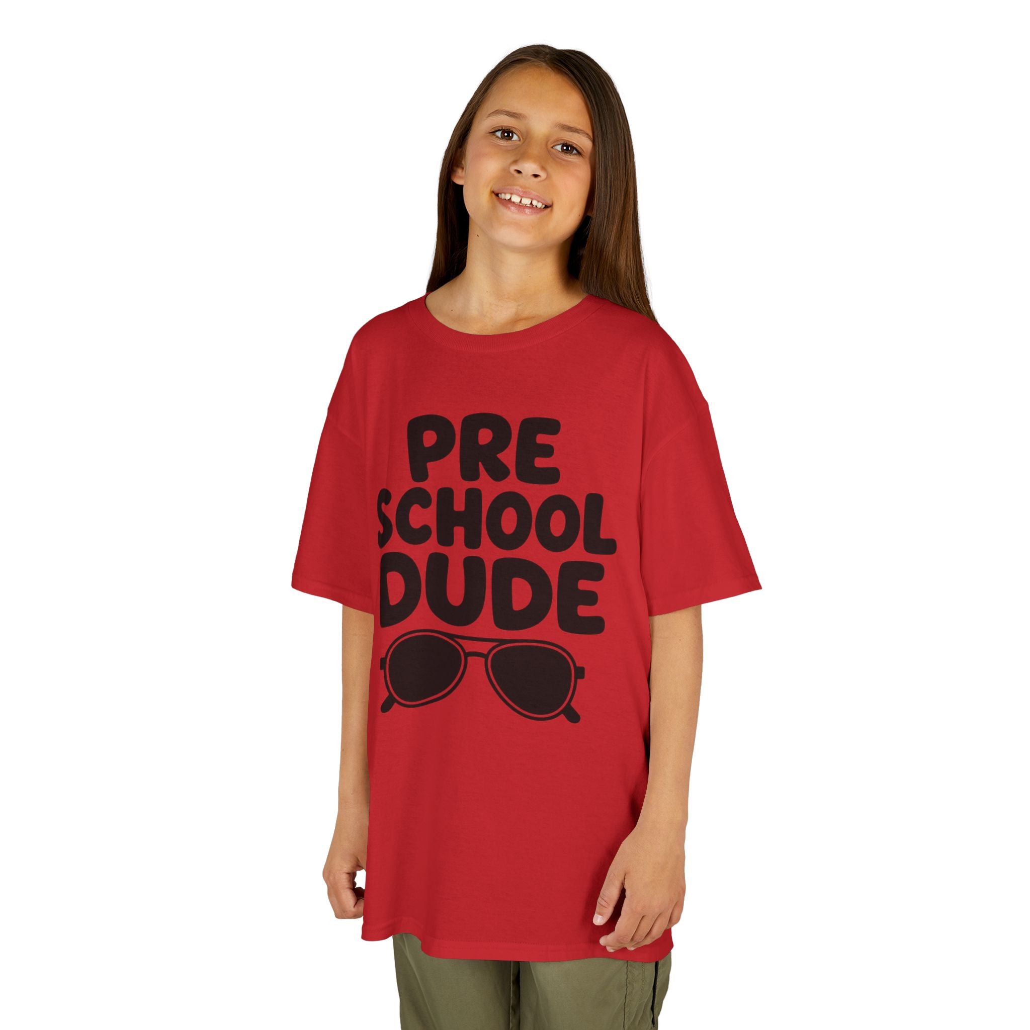Preschool Dude Kids T‑Shirt — 'Preschool Dude' Sunglasses Graphic Tee for Boys