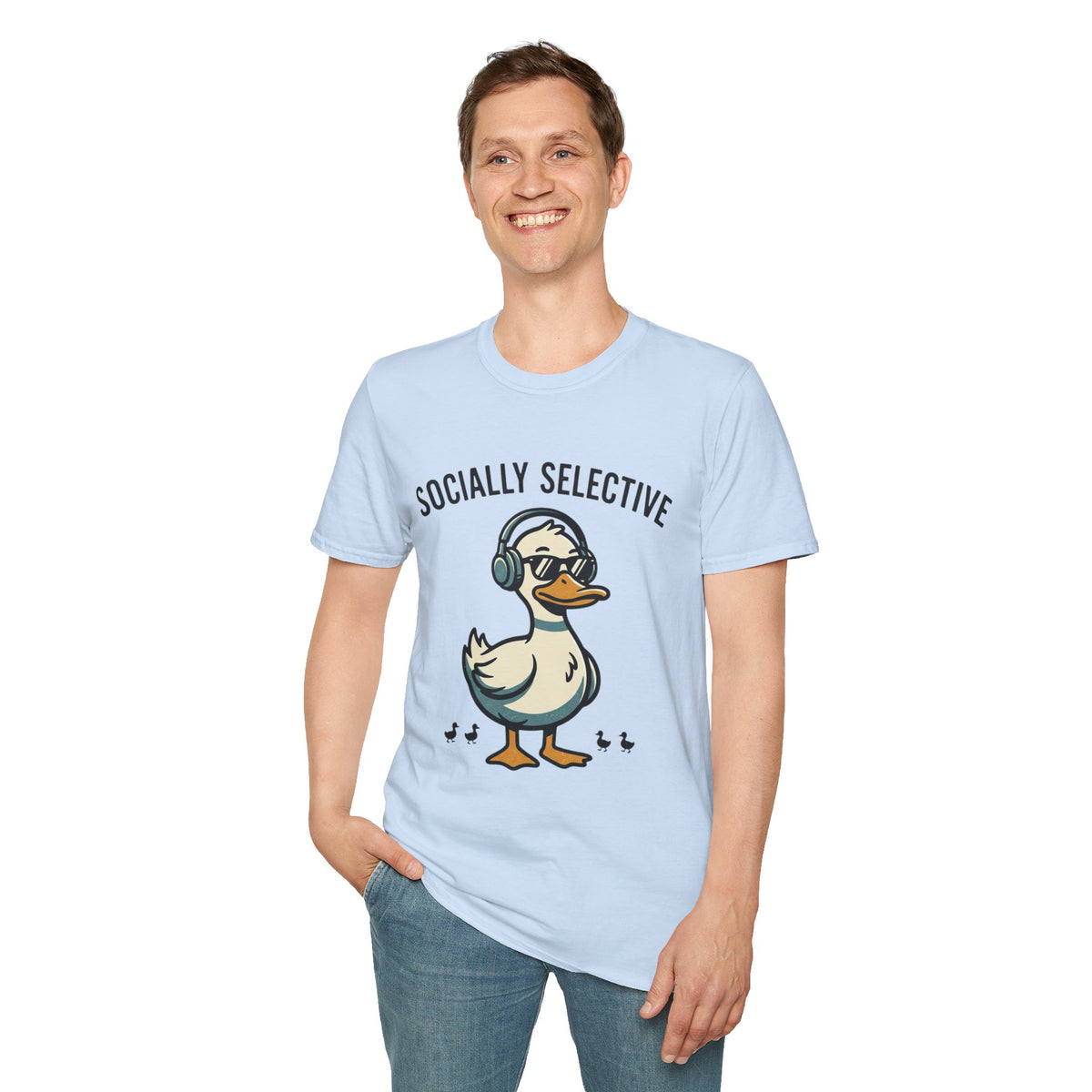 Socially Selective Duck T-Shirt — Funny Introvert Graphic Tee