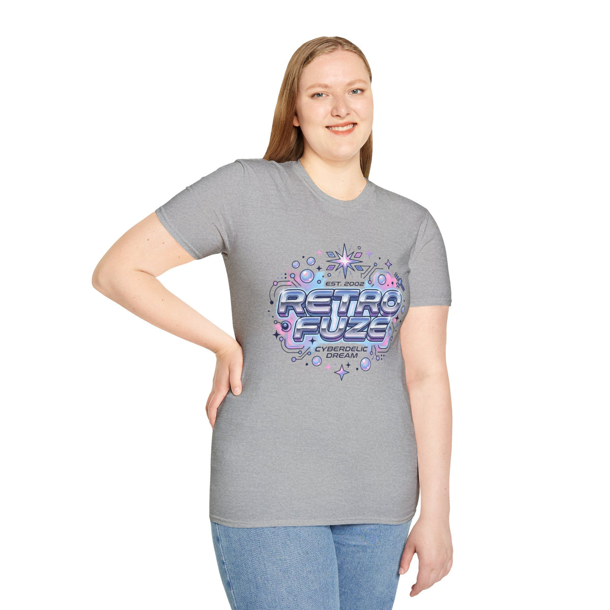 Retro Futuristic T-Shirt — "Retro Evlze" Graphic Tee (Est. 2002)
