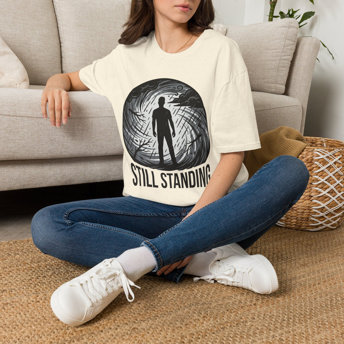 Still Standing T-Shirt — Inspirational Resilience Graphic Tee