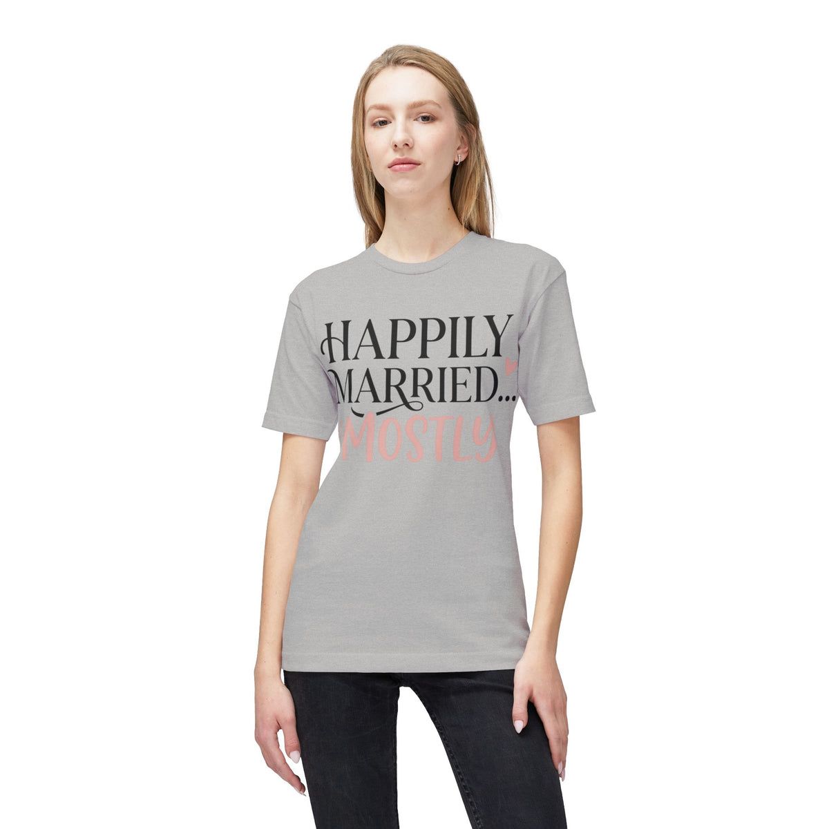 Happily Married Unisex Midweight T-shirt, Made in US