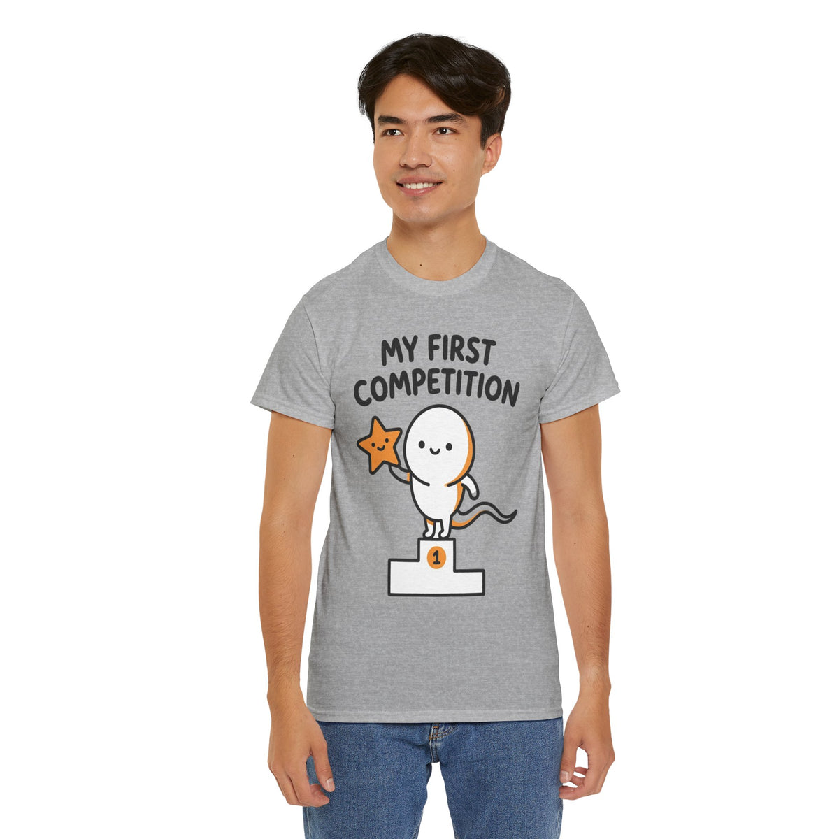 My First Competition Kids T‑Shirt – Cute Champ Podium Design