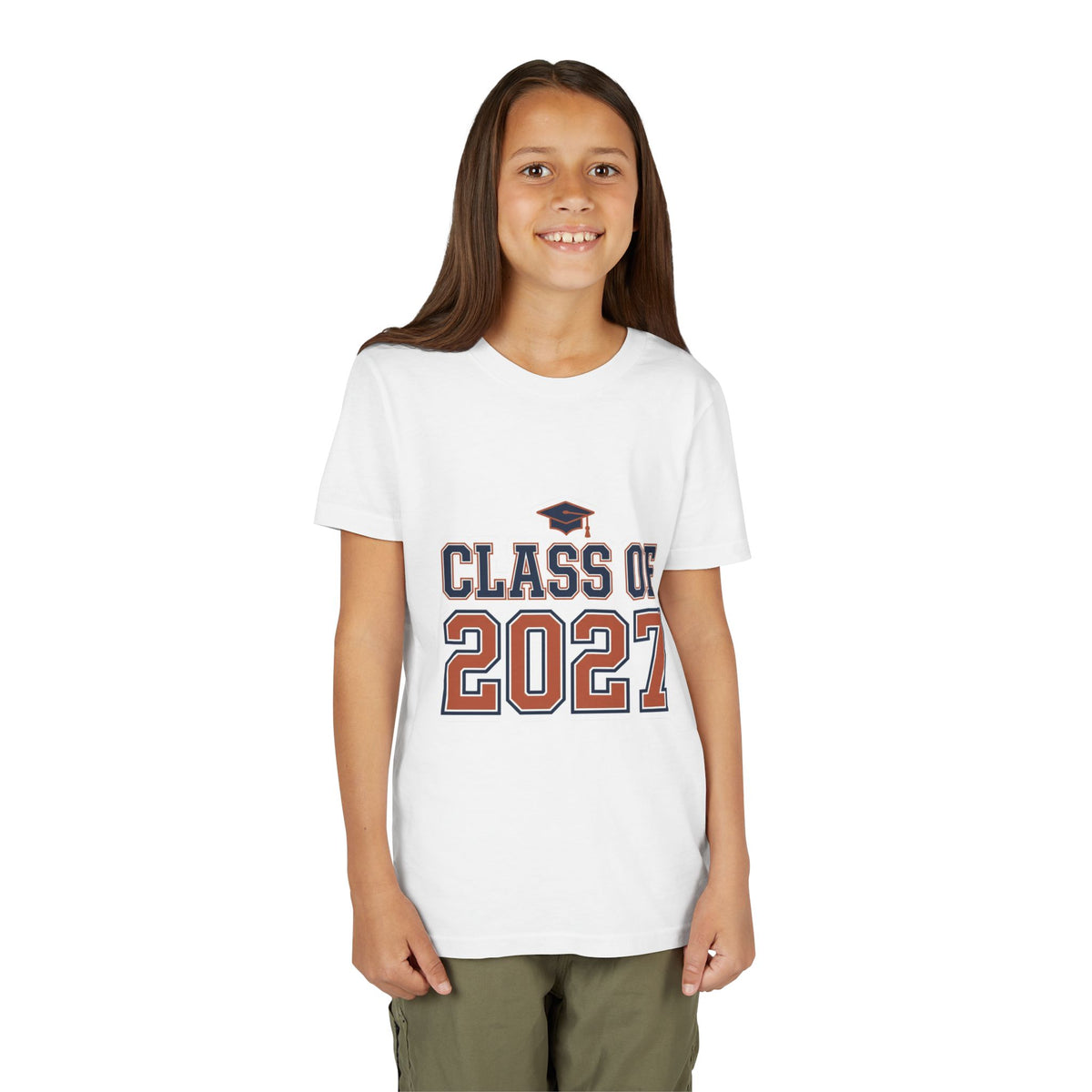 Class of 2027 Graduation Cap Kids Tee