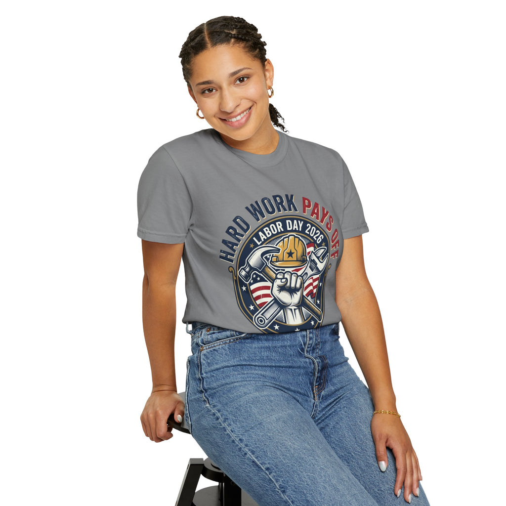 Labor Day 'Hard Work Pays Off' Graphic T-Shirt