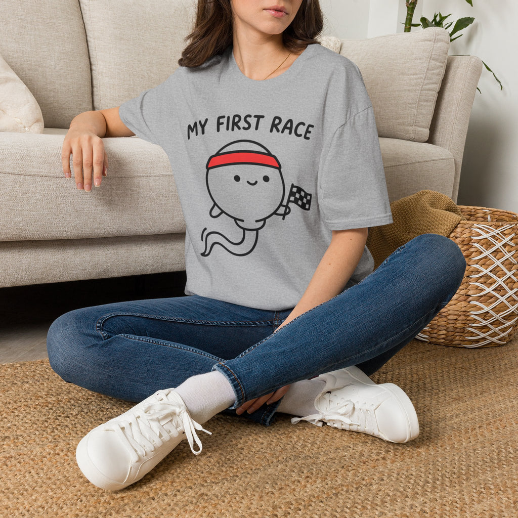 My First Race T‑Shirt — Cute Baby First Race Bodysuit Gift