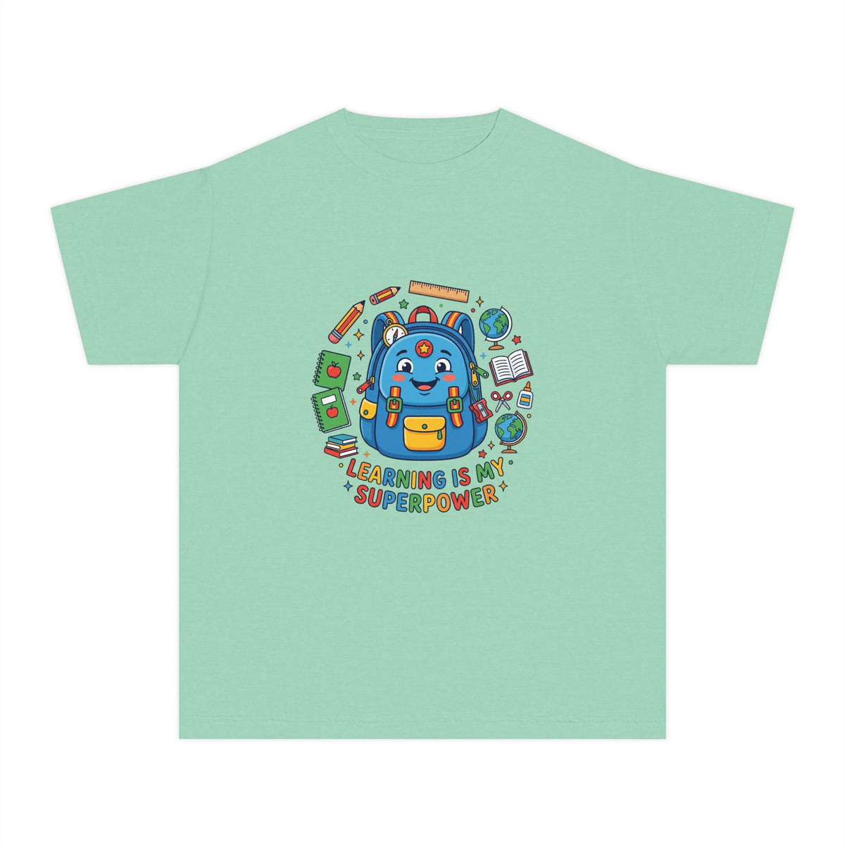 Learning Is My Superpower Kids Tee