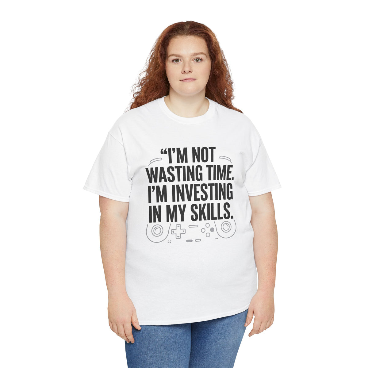 Gaming Tee - "I'm Not Wasting Time, I'm Investing In My Skills" Motivational Gamer T-Shirt