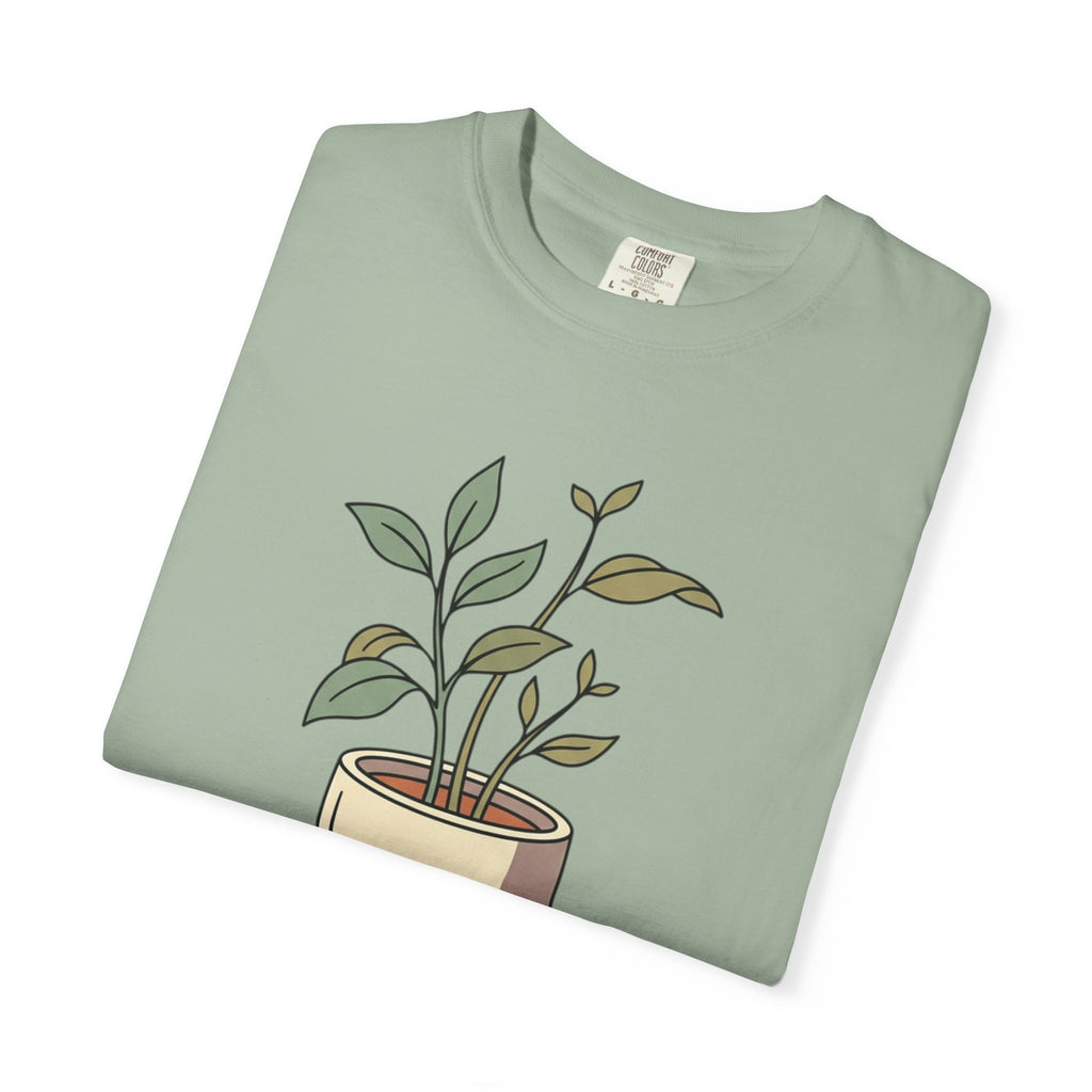 Growing Through It Plant Tee — Self Growth Graphic T-Shirt