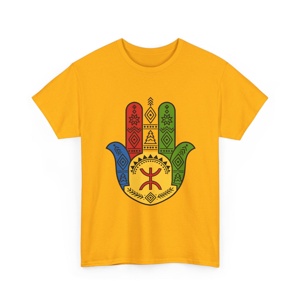 Hamsa Hand T-Shirt — Colorful Ethiopian Symbol Protection Tee