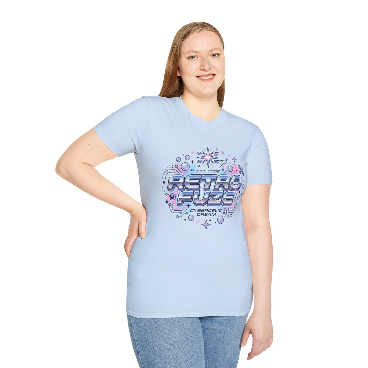 Retro Futuristic T-Shirt — "Retro Evlze" Graphic Tee (Est. 2002)