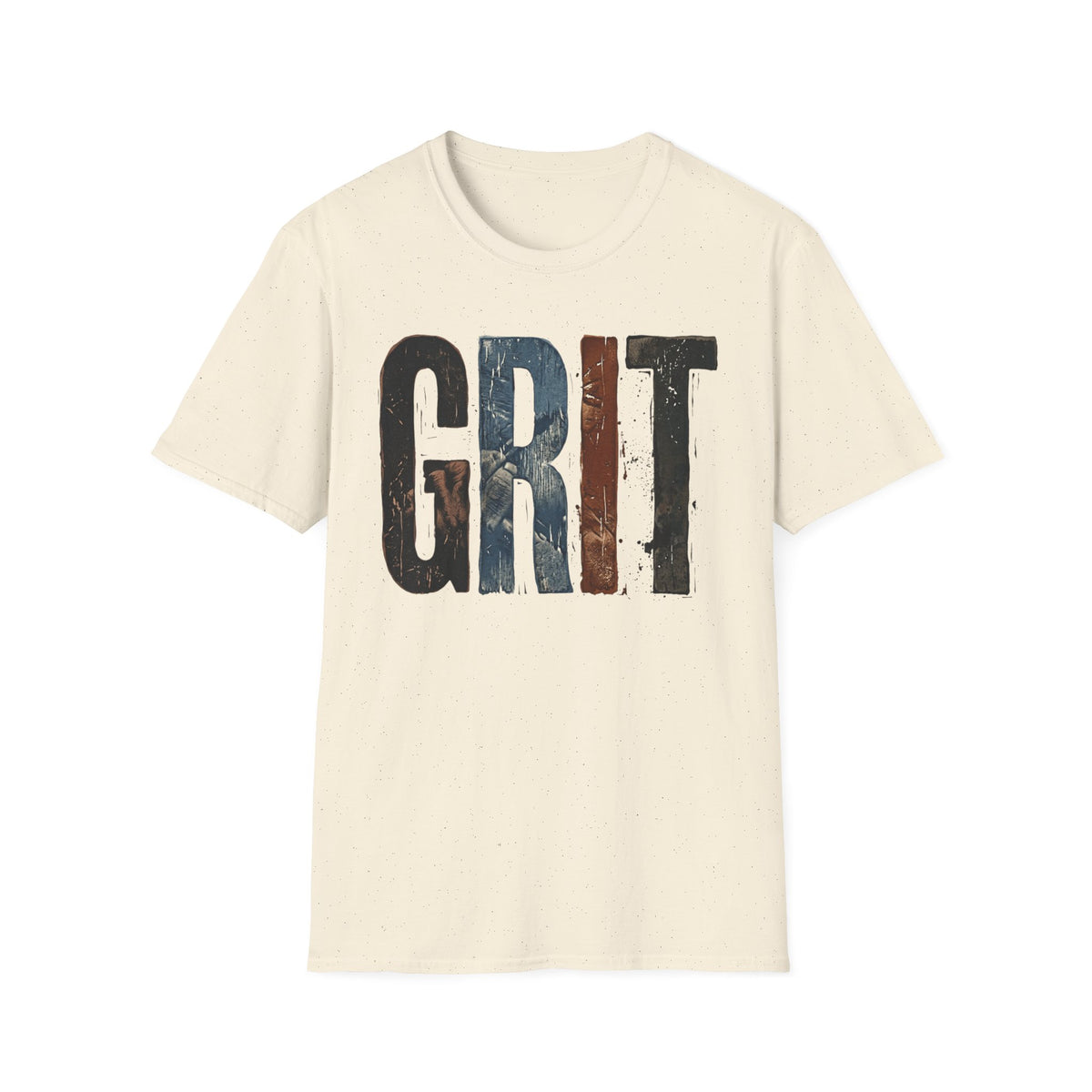 Grit Graphic T-Shirt — Rustic Patriotic Stripes Motivational Tee
