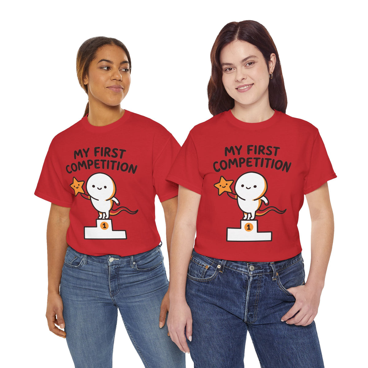 My First Competition Kids T‑Shirt – Cute Champ Podium Design