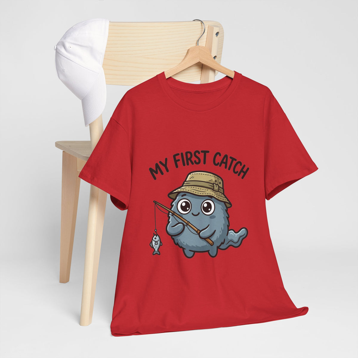 T-Shirt — "My First Catch" Cute Baby Narwhal Fishing Tee