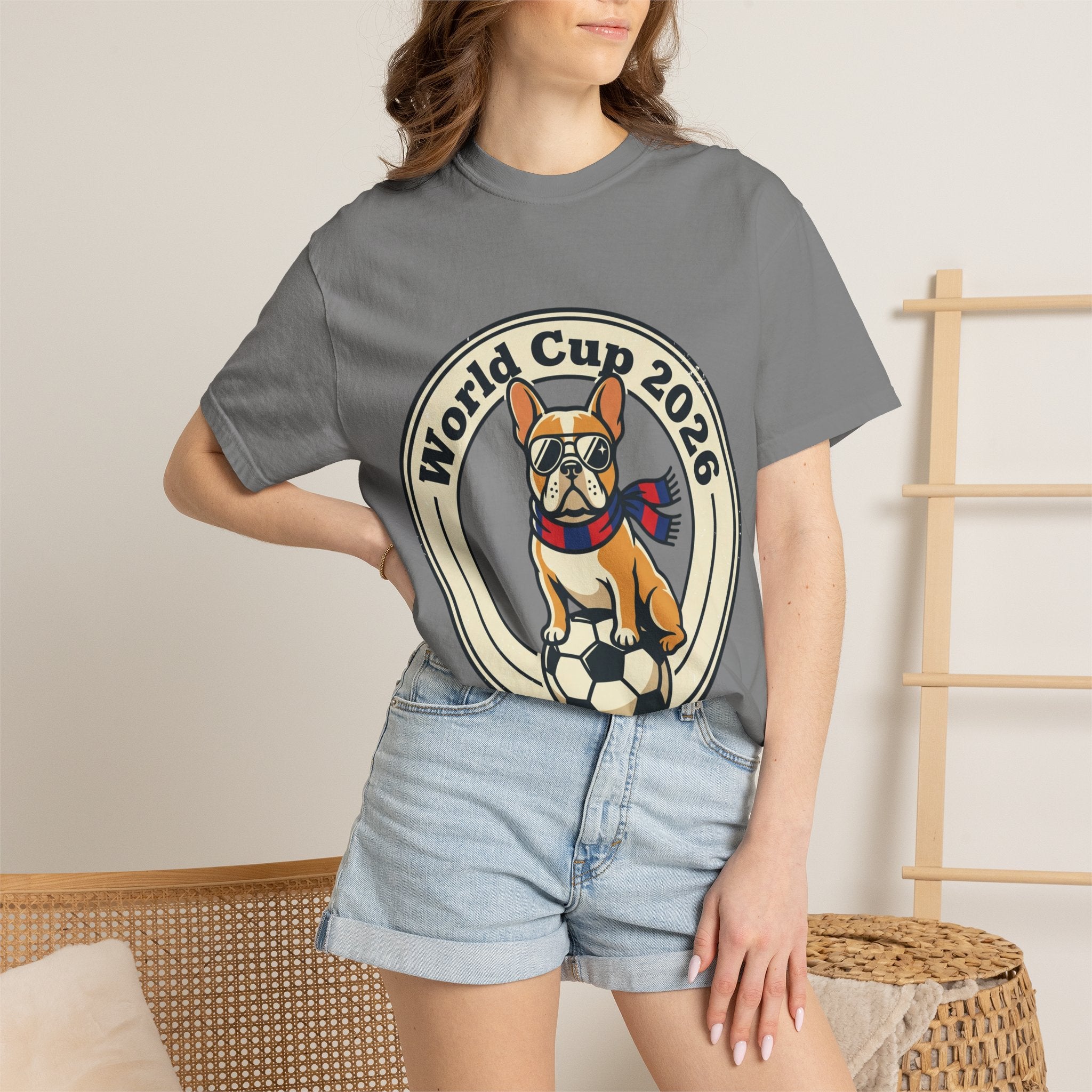 World Cup 2026 French Bulldog Soccer T-Shirt