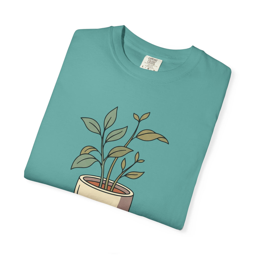 Growing Through It Plant Tee — Self Growth Graphic T-Shirt